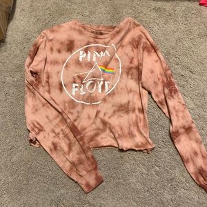 Pink Floyd Tie Dye Long Sleeve Band Tee